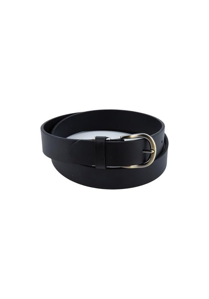 Daiso Flat Belt Black Classic Adjustable Belt - Image 1
